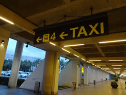 taxi sign palma airport 